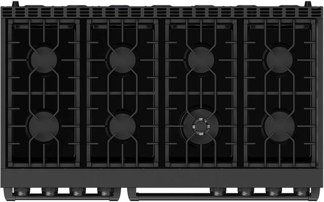 Thor Kitchen A Series 48" Black Matte Pro Style Gas Range with Black Hardware-2