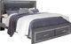 Signature Design by Ashley® Lodanna 4-Piece Gray King Panel Bed Set-1