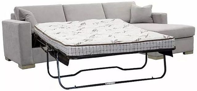 Edgewood Furniture Polo Cream Left-Arm Facing Queen Sofa Bed and Chaise-0