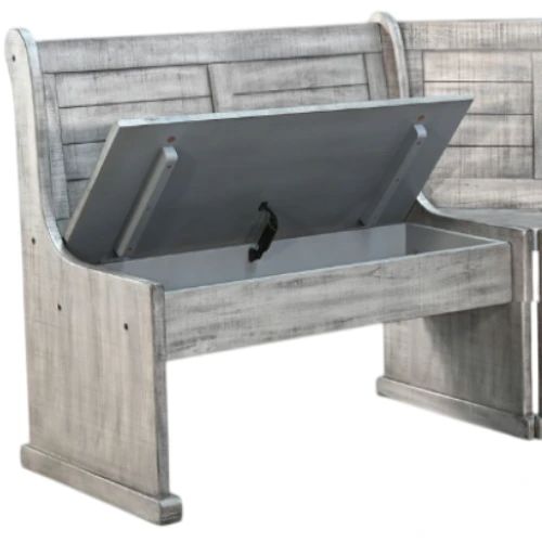 Sunny Designs™ Alpine Gray Breakfast Nook Short Bench-2