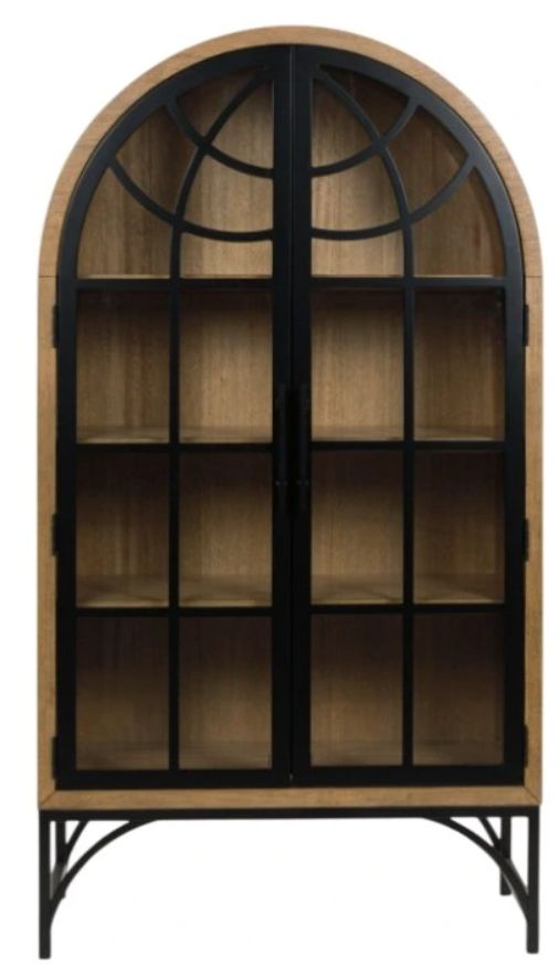 Signature Design by Ashley® Gwenwich Black/Natural Accent Cabinet-1