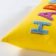 Surya Happy Bright Yellow 13"x20" Toss Pillow with Polyester Insert-1