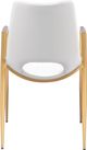 Zuo Modern Desi White/Gold Dining Chair-3
