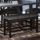 Jofran Inc. American Rustics Black/Brown Counter Bench-1