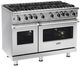 Viking® 5 Series 48” Pure White Pro Style Natural Gas Range-2