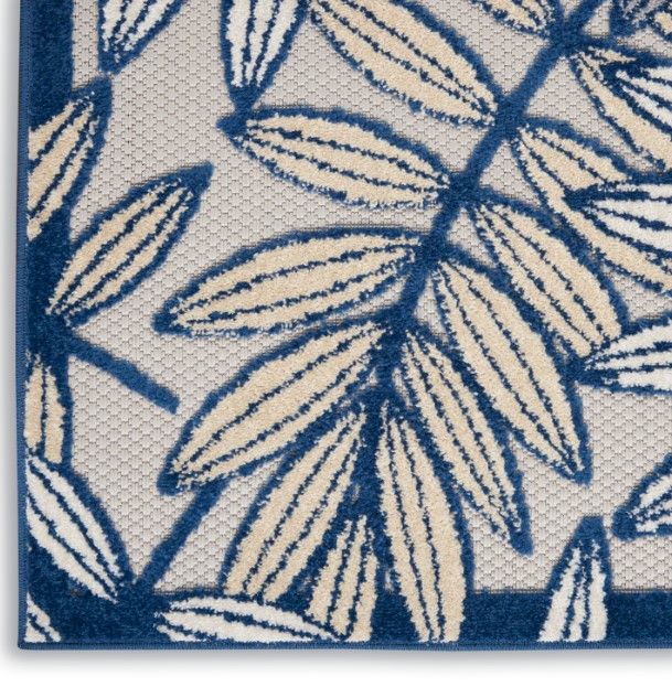 Nourison Home™ Aloha Ivory Navy 5'x8' Area Rug-3