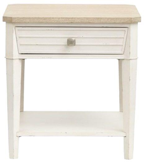 Magnussen Home® Echo Isles Driftwood and Sea Pearl Rectangular End Table-2