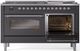 Ilve® Nostalgie II Series 60" Graphite Matte Pro Style Dual Fuel Range-3