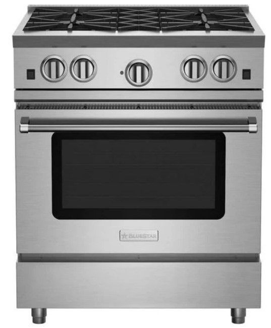BlueStar® RNB Series 30" Color Match Pro Style Gas Range-0