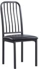 Mazin Furniture Tripp Charcoal Metal And Vinyl Side Chair-0