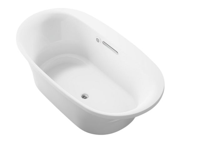 KOHLER® Underscore® White 65.5" x 35.75" Drop-In/Undermount Bath with Bask® Heated Surface-0