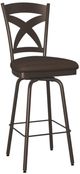 Amisco Marcus Bark/Falcon Swivel Counter Stool-0