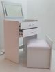Elements International Irvine White Vanity Table -2