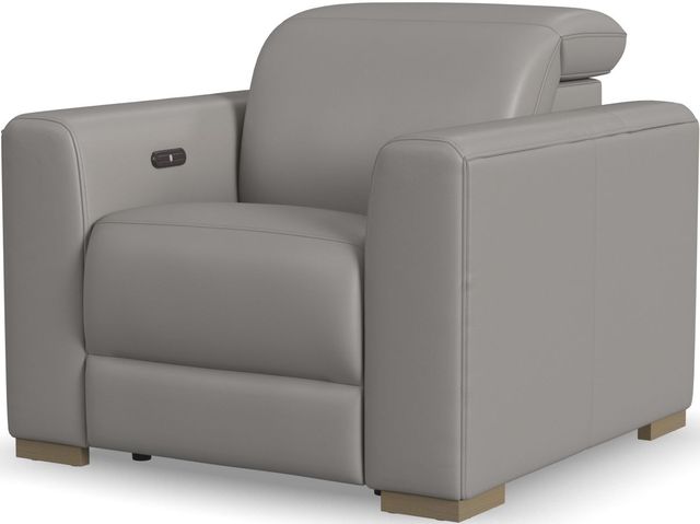 Flexsteel® Aurora Ash Power Recliner with Power Headrest-1