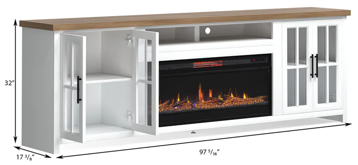 Legends Home Hampton Fireplace Console - Thumbnail 5