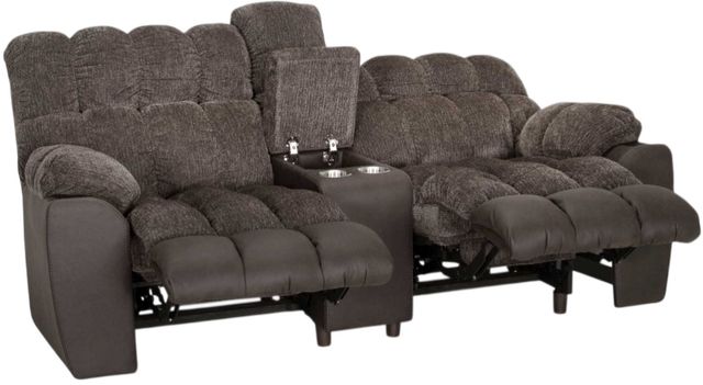 Franklin™ Westwood Atlantic Mink Manual Reclining Console Loveseat-1