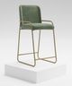 International Furniture Direct Seating Gold/Olive 49" Bar Stool-1