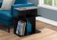 Monarch Specialties Inc. 24"L Grey Top  Accent Table with Black Base-2