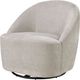 Coaster® Leon Beige Upholstered Swivel Accent Chair-5