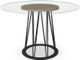 Amisco Customizable Calypso Flat Edge Clear Glass Round Table-2