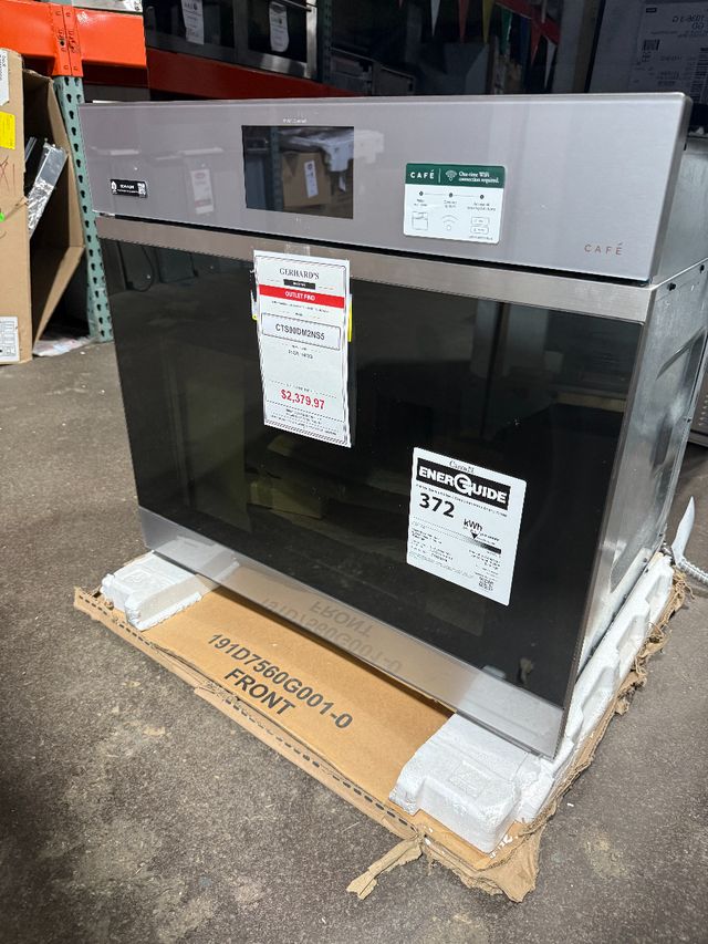 Café™ Minimal 30" Platinum Glass Built In Convection Single Electric Wall Oven-0