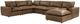 TOV Furniture Cali 7-Piece Brown Modular Sectional and Large Chaise-0