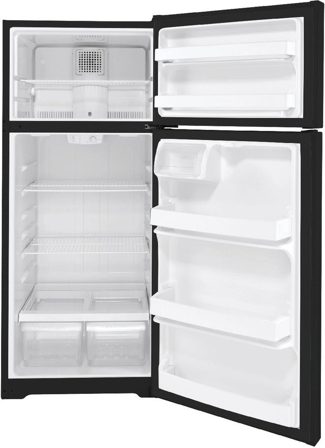 GE® 28" 17.5 Cu. Ft. Black Top Freezer Refrigerator-2