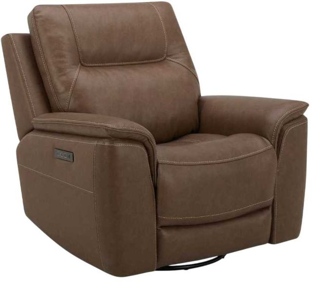 Liberty Furniture Collins York Chestnut Leather Power Recliner-0