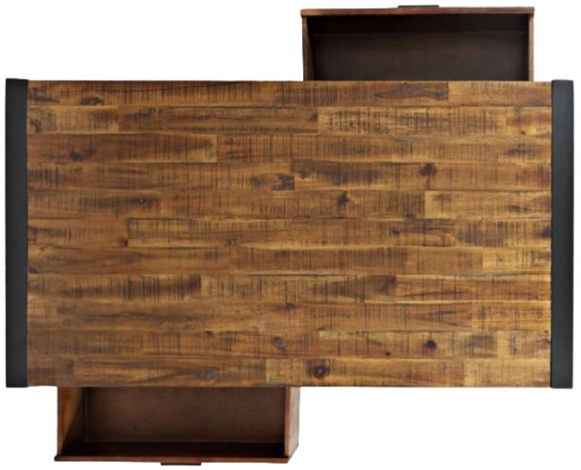 Jofran Inc. Loftworks Black/Brown 2-Drawer Coffee Table -2