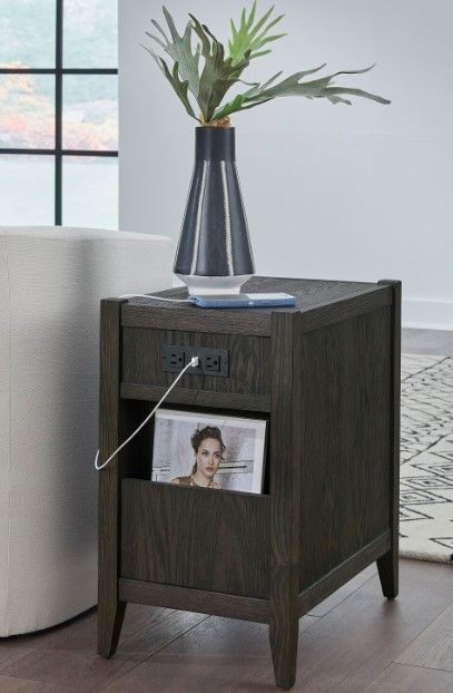 Null Furniture Manhattan Espresso Chairside Cabinet-1