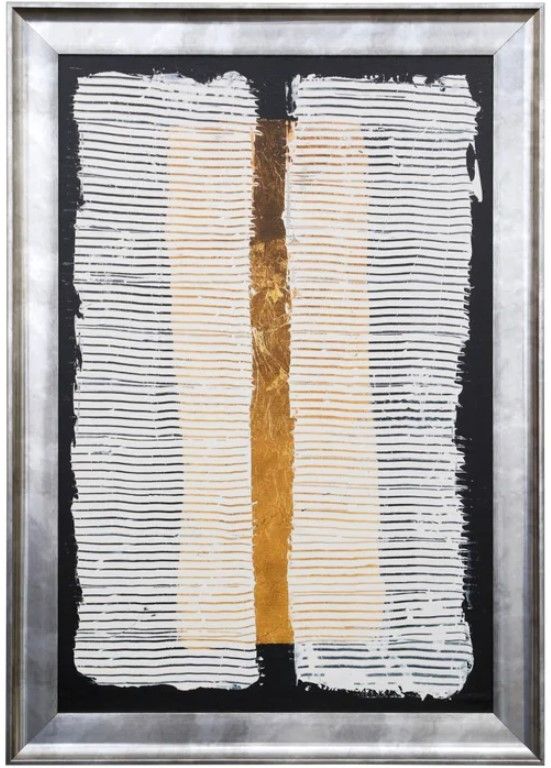Stylecraft White Pillars I Black/Brown/Gray Wall Art-0