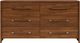 Riverside Furniture Elsie Classic Walnut Six Drawer Dresser-2