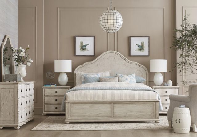American Drew® Cambric Vignette Creme California King Panel Bed-1