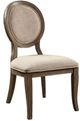 Furniture of America® Kathryn 2-Piece Beige/Rustic Oak Dining Side Chair Set-0
