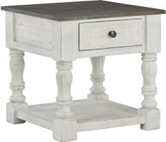 Signature Design by Ashley® Havalance Gray End Table with White Base