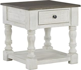 Signature Design by Ashley® Havalance Gray End Table with White Base