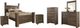 Signature Design by Ashley® Juararo 6-Piece Dark Brown Queen Poster Bed Set-0