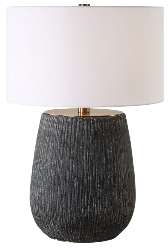 Uttermost® Americana Aged Black Table Lamp-0