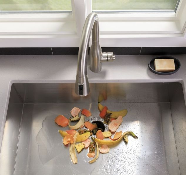 GE® Disposall® 1/2 HP Continuous Feed Corded Black Garbage Disposal-4