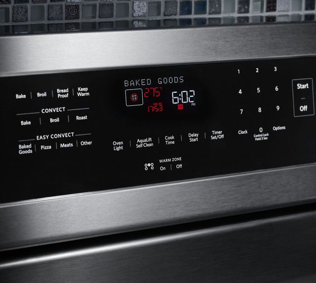 KitchenAid® 30" Stainless Steel Freestanding Electric Convection Range-3
