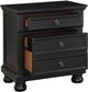 Homelegance® Laurelin Black Nightstand-4