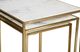 Jofran Inc. Global Archive Sorrento 3-Piece White Nesting Table Set with Gold Base-4