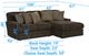 iAmerica Hercules Chocolate 2 Piece Sectional-1