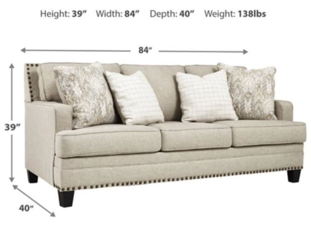 Benchcraft® Claredon Linen Sofa-2