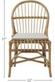 Universal Explore Home™ Escape-Coastal Living Home Sanibel Brown/Dover Natural Side Chair-2