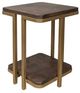 International Furniture Direct Onix Mahogany Brown Chairside Table-0