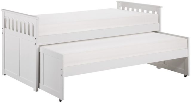 Homelegance® Galen White Twin/Twin Trundle Bed-3