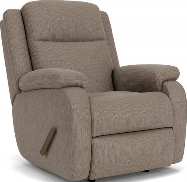 Flexsteel® Magnus Pewter Rocking Recliner-0