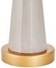 Michael Amini® St. Charles Glass Chairside Table with Bronze/Dove Gray Base-4