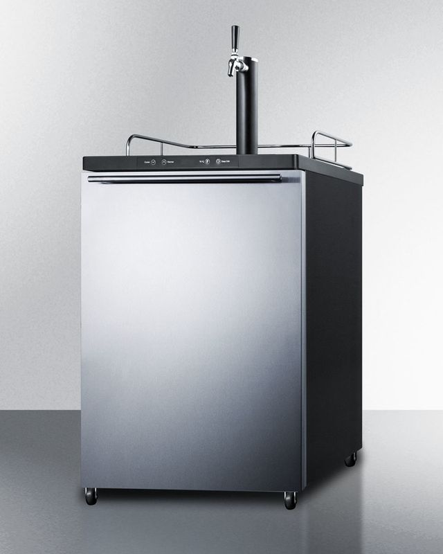 Summit® 5.6 Cu. Ft. Stainless Steel Beer Cooler/Kegerator-1